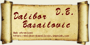 Dalibor Basailović vizit kartica